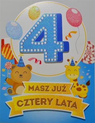 Opakowanie Karnet Urodziny 4