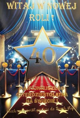 Opakowanie Karnet Urodziny 40 4K