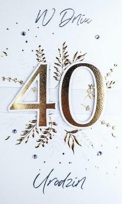 Opakowanie Karnet Urodziny 40