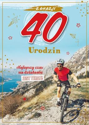 Opakowanie Karnet Urodziny 40