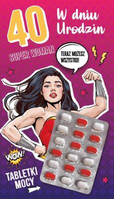 Opakowanie Karnet Urodziny 40