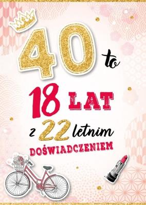 Opakowanie Karnet Urodziny 40