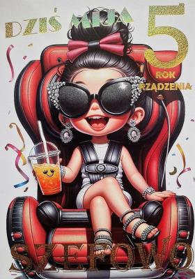 Opakowanie Karnet Urodziny 5 3K