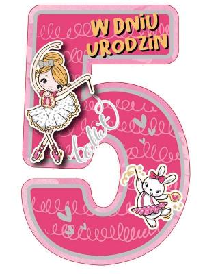 Opakowanie Karnet Urodziny 5