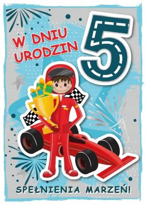 Opakowanie Karnet Urodziny 5