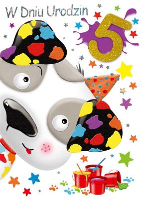 Opakowanie Karnet Urodziny 5 GM-844