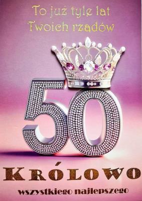 Opakowanie Karnet Urodziny 50 3K