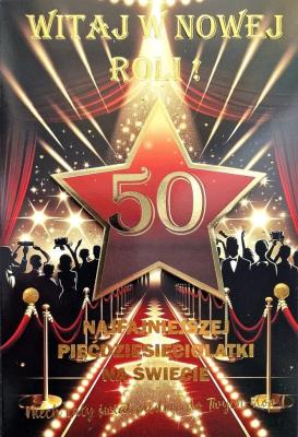 Opakowanie Karnet Urodziny 50 4K