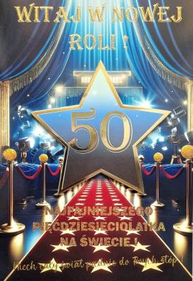 Opakowanie Karnet Urodziny 50 4K