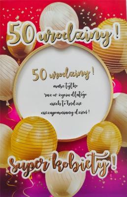 Opakowanie Karnet Urodziny 50 6K - 026