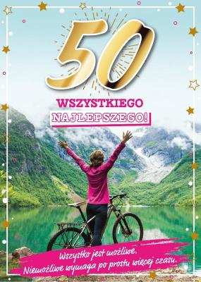 Opakowanie Karnet Urodziny 50