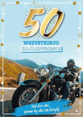 Opakowanie Karnet Urodziny 50