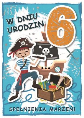 Opakowanie Karnet urodziny 6