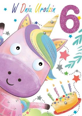Opakowanie Karnet Urodziny 6 GM-845