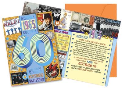 Opakowanie Karnet Urodziny 60