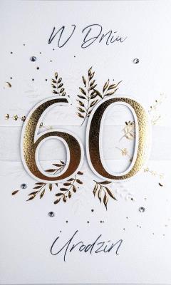 Opakowanie Karnet Urodziny 60