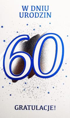 Opakowanie Karnet Urodziny 60