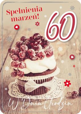 Opakowanie Karnet Urodziny 60 GM