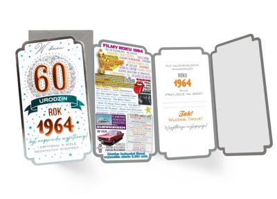 Okładka książki Karnet Urodziny 60 roczniki