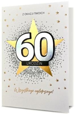 Opakowanie Karnet Urodziny 60