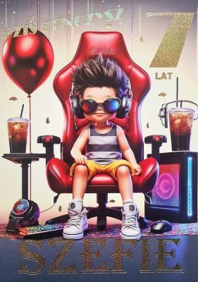 Opakowanie Karnet Urodziny 7 3K