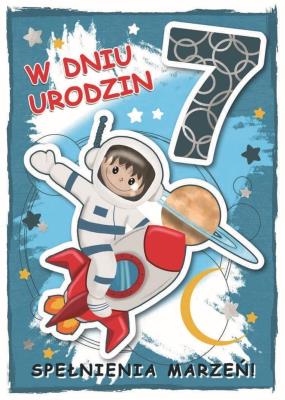 Opakowanie Karnet urodziny 7