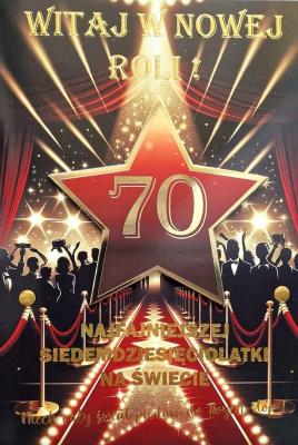 Opakowanie Karnet Urodziny 70 4K