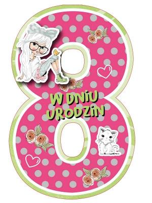 Opakowanie Karnet Urodziny 8