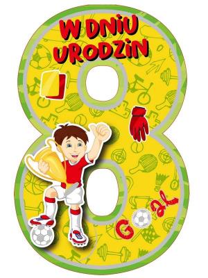 Opakowanie Karnet Urodziny 8