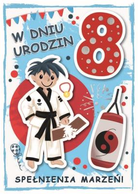 Opakowanie Karnet urodziny 8