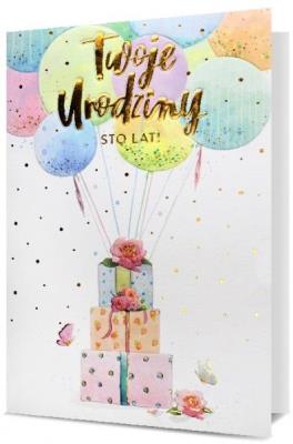 Opakowanie Karnet Urodziny