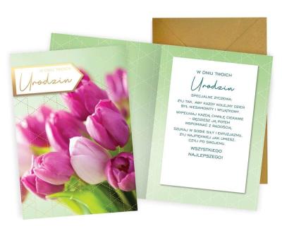 Opakowanie Karnet Urodziny