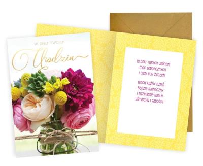 Opakowanie Karnet Urodziny