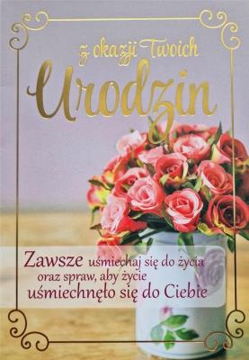 Opakowanie Karnet Urodziny