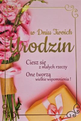 Opakowanie Karnet Urodziny