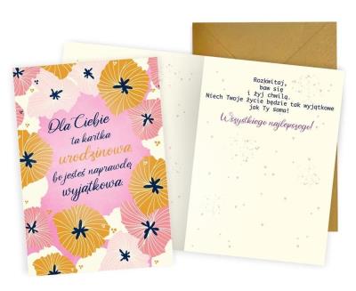 Opakowanie Karnet Urodziny