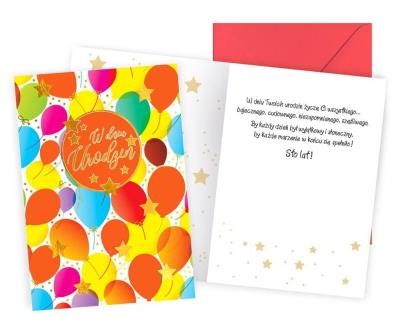 Opakowanie Karnet Urodziny