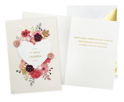 Opakowanie Karnet Urodziny