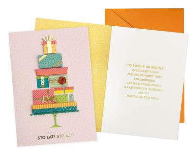 Opakowanie Karnet Urodziny