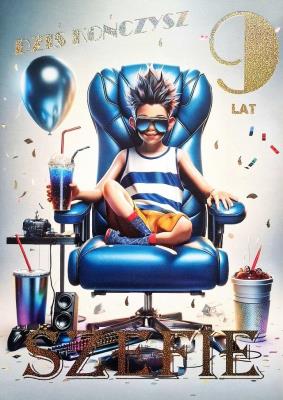 Opakowanie Karnet Urodziny 9 3K