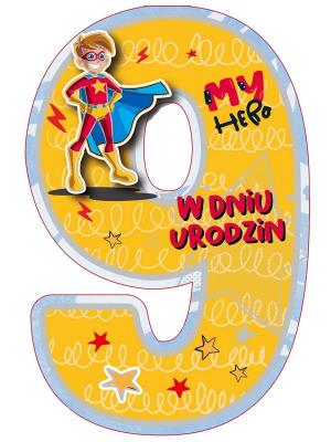 Opakowanie Karnet Urodziny 9