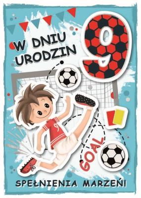 Opakowanie Karnet urodziny 9