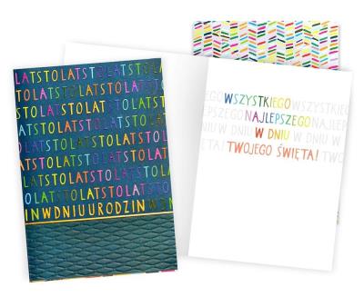 Opakowanie Karnet Urodziny