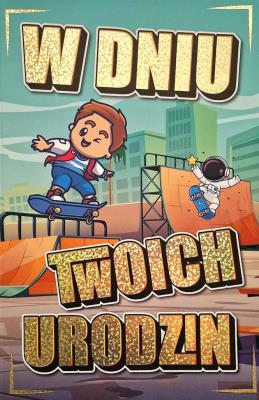 Opakowanie Karnet Urodziny chłopaka