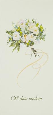 Karnet Urodziny DL U16 - Bukiet jasny. Wydawca: MAK. SmakLiter.pl Opakowanie Karnet Urodziny DL U16 - Bukiet jasny