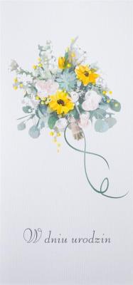 Karnet Urodziny DL U21 - Słoneczniki. Wydawca: MAK. SmakLiter.pl Opakowanie Karnet Urodziny DL U21 - Słoneczniki