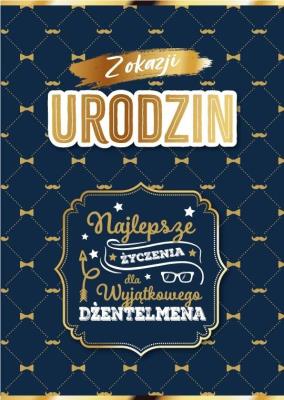 Opakowanie Karnet Urodziny dla niego