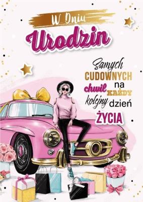 Opakowanie Karnet Urodziny dla niej