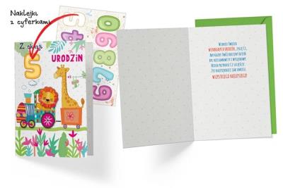 Opakowanie Karnet Urodziny dziecięce