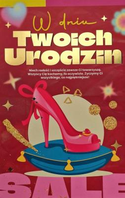 Opakowanie Karnet Urodziny dziewczęce